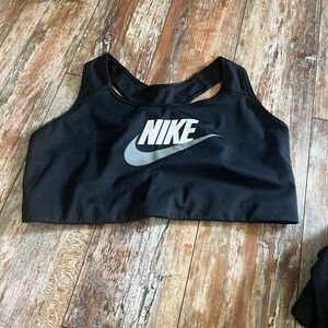 Nike Black and White Sports Bra